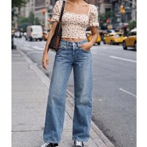 Levis Superlow Blue Jeans Wide Legs